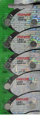 MAXELL LR41 AG3 BATTERY 10 pack