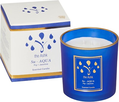 Scented Candles with Aromatherapy Essences - Relaxing Fragrance Oil FIG /JASMINE
