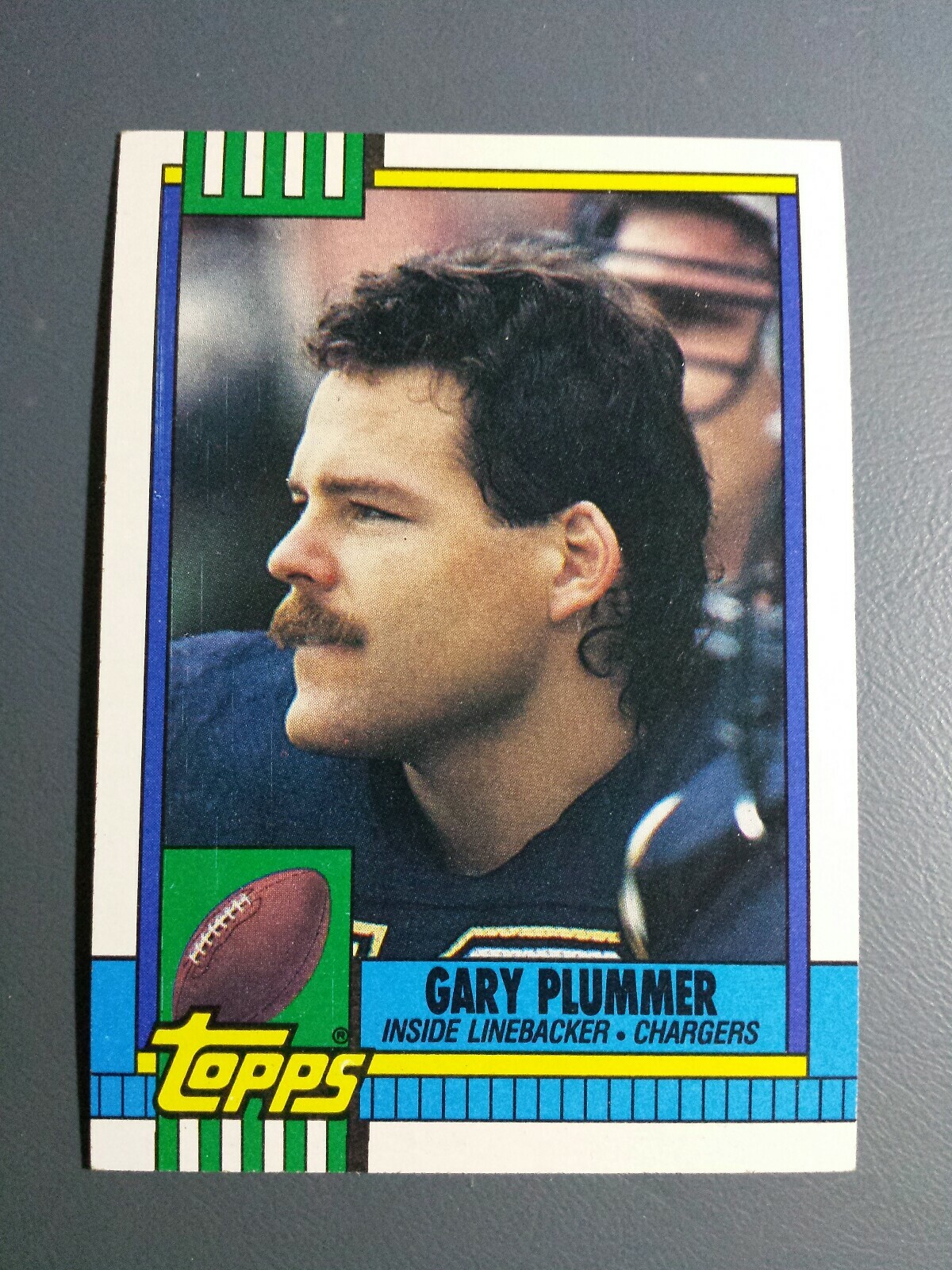 GARY PLUMMER 1990 TOPPS FOOTBALL Card # 396 C2035