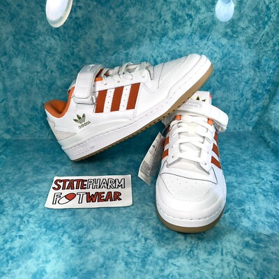Adidas Forum Low White True Orange men's Retro Leather Low Top