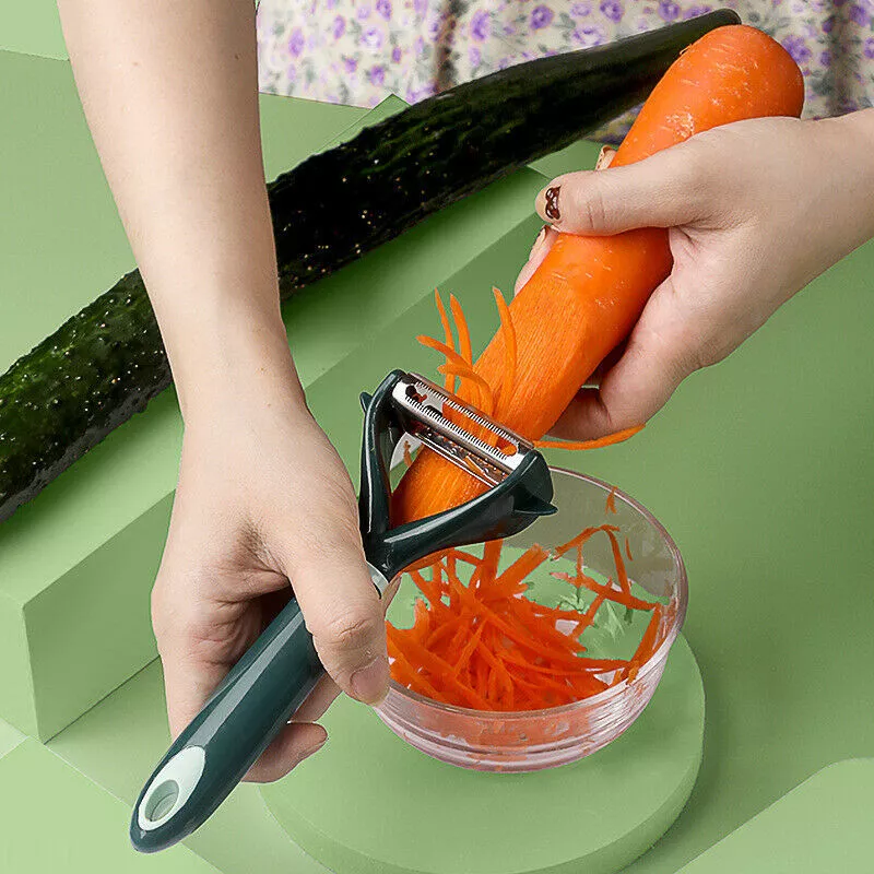 2 In 1 Vegetable Fruit Potato Peeler Upgrade Sharp Parer Slicer Julienne  Cutter