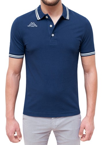 POLO UOMO KAPPA mod. MALTA BLU MANICHE CORTE T-SHIRT MAGLIA SPORT CASUAL  ESTIVA | eBay