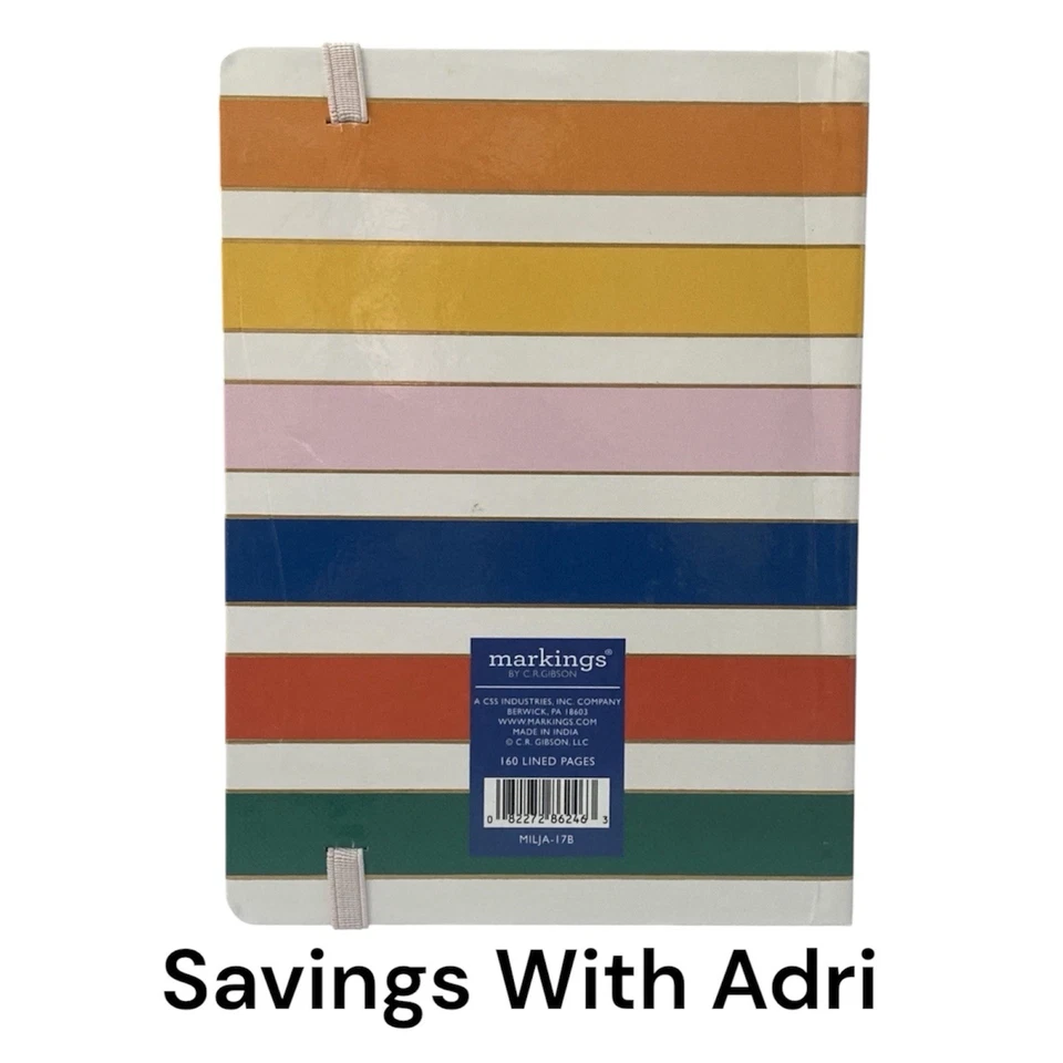 Markings By C.R. Gibson Bookbound Stripped 160 Lined Pages - Image 2 of 4