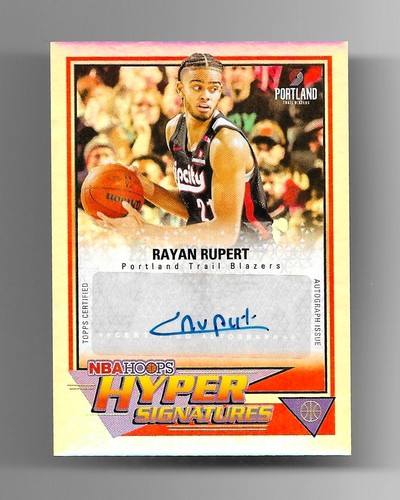 Rayan Rupert – 2025-26 Topps Hoops Basketball · Hoops Hyper Signatures #HHS-RR Rayan Rupert