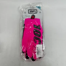 100% Brisker Gloves Neon Pink Black Medium MTB BMX Cycling Cold Weather Pack