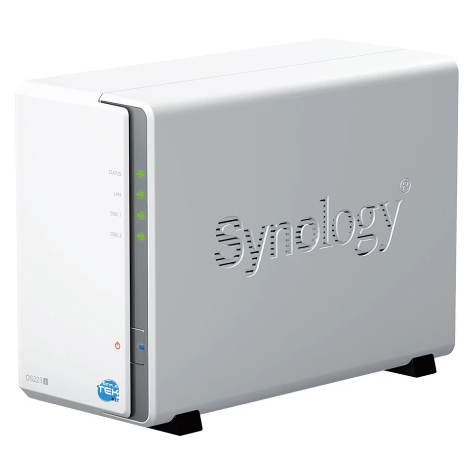 Synology DS223J NAS 2-Bay Dual HDD 1.5TB (2x750GB) SATA Ethernet Refurbished - Image 3 of 4