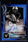 2025 Bowman Chrome University Football Blue Mini-Diamond Refractor Sedrick Alexander #BCA-SA