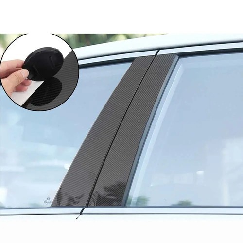 Carbon Fiber B C Pillar Post Trim For Mitsubishi Triton L200 Strada G5 2015-2023 - Picture 7 of 9