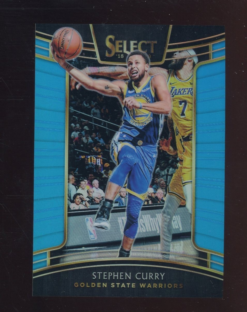 2018-19 Select Concourse Light Blue Prizm #1 Stephen Curry Warriors 290/299