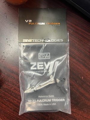 Zev Fulcrum Trigger Bar Small V2 Zt
