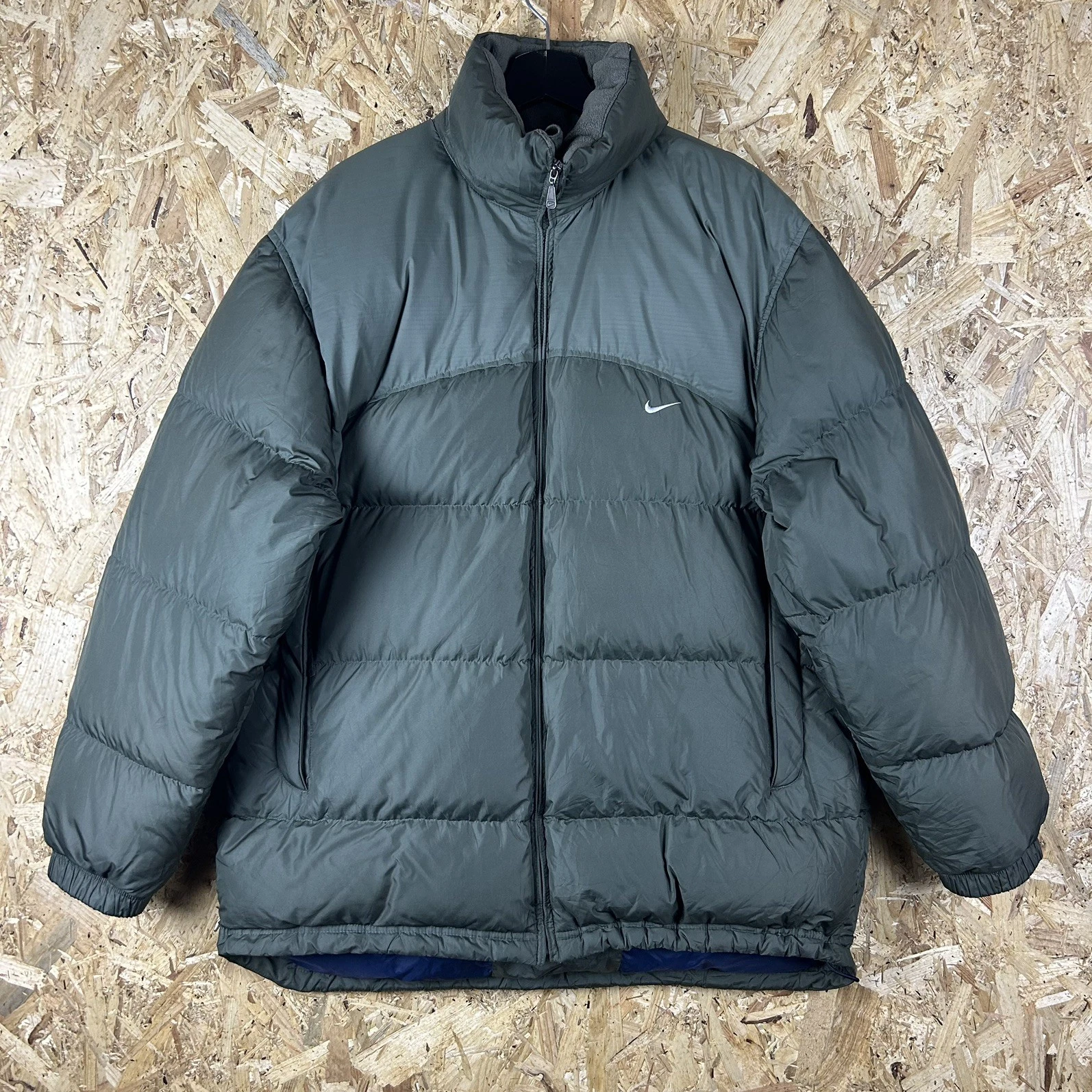 Nike Down Puffer Coat Retro 00s 2004 Green XL 45-47”