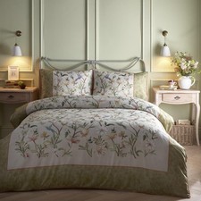 Image of Appletree Heritage Fiorella Botanical Print 100% Cotton Duvet Cover Set Bedding