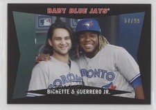 2020 Archives 1960 Combo Cards Black 57/99 Vladimir Guerrero Jr Bo Bichette 07il