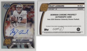 2024 Bowman U Chrome Prospect Refractor /299 Riley Leonard #PA-RLE Auto