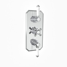 Thermostatic Shower Valve with Diverter, Triple Concealed, 3 Outlet - Chrome