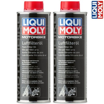 2x LIQUI MOLY 1625 Motorbike Luftfilteröl Foam Filter Oil Imprägnierung 500ml