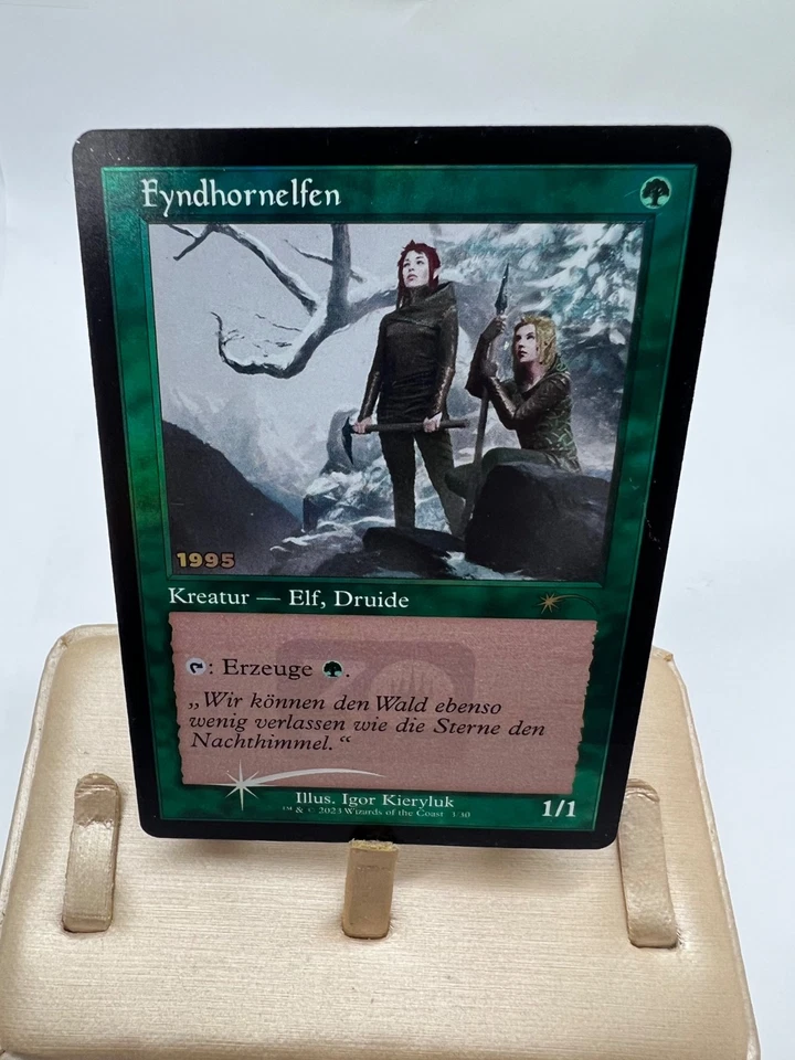 Fyndhorn Elves fyndhornelfen Foil 30th Anniversary Play Unique Promos Card - Image 2 of 4