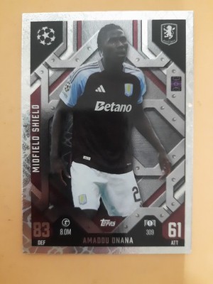 Topps Match Attax Champions League EXTRA 24/25 Amadou Onana # MIDFIELD SHIELD