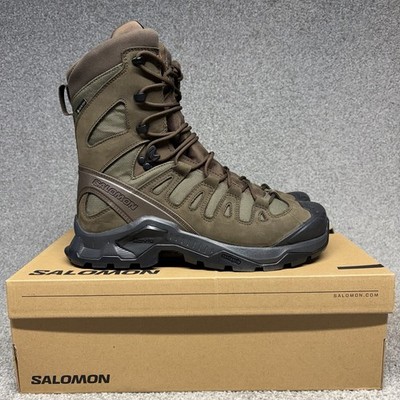 Salomon Quest Tracker High GTX Boots Men's Size 10 Brown Leather Waterproof