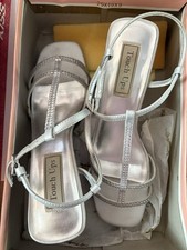Touch Ups Gwen Heeled Sandals Delicate Rhinestone Detailing Across The T-strap