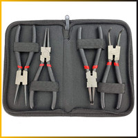Sprengringzangen Set 4-Teilig 175 Mm Seegeringzange Sicherungszange