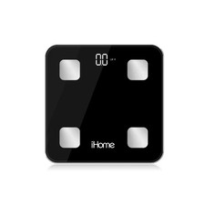 iHome Smart Bluetooth Digital Battery Power Bathroom Scale, Body Weight