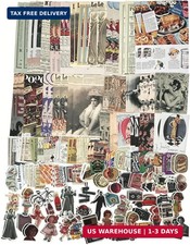 200PCS Vintage Scrapbooking Supplies Kit for Journaling,Junk Journal Planners Ae