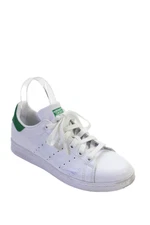 Adidas Stan Smith Mens Leather Low Top Lace Up Sneakers White Green Size 5