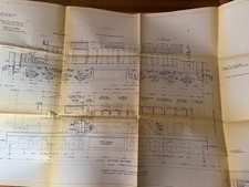 NOS EMD Electro Motive General Motors Locomotives DDM45 Outline Drawing - Brazil