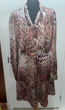 GUESS Mireille Brown & Orange Paisley Dress - Size M UK 10 - BNWT £ 130