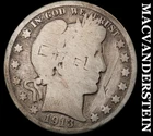 1913 Barber Half Dollar- Silver- Scarce Key Date No Reserve #J875