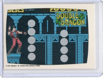 1989 Topps Nintendo #8 Double Dragon Scratch Off Card
