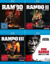 Rambo 1-4 (Teil 1+2+3 Digital Remastered) + John Rambo, Uncut Edition  | Blu-ray