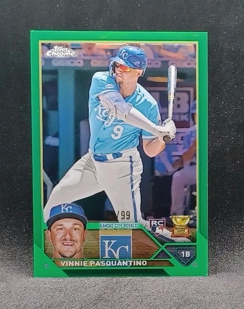 2023 Topps Chrome - Vinnie Pasquantino #119 Green Refractor /99 RC