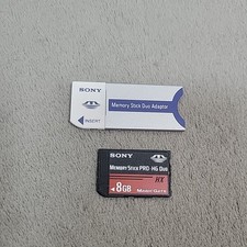 Sony 8GB PRO-HG Duo HX MagicGate Memory Card + MSAC-M2 Adapter Made in Japan