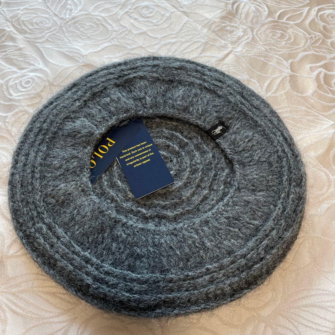with tag Ralph Lauren Alpaca Knit Hat Beret Gray | eBay