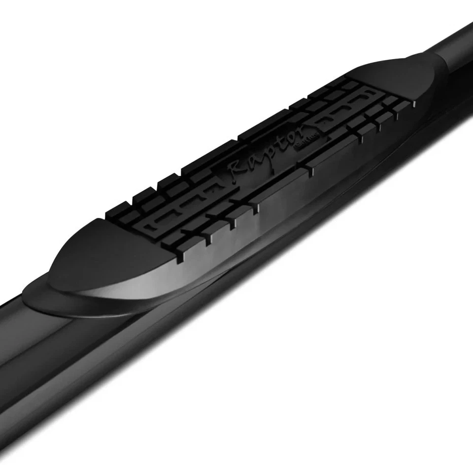 For Nissan TITAN 23-24 Raptor Series 5" Cab Length Black Oval Curved Step Bars Foto 2 de 4