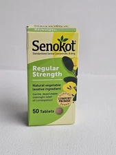 Senokot Regular Strength Natural Laxative Tablets - 50 Count - Ex: 7/27