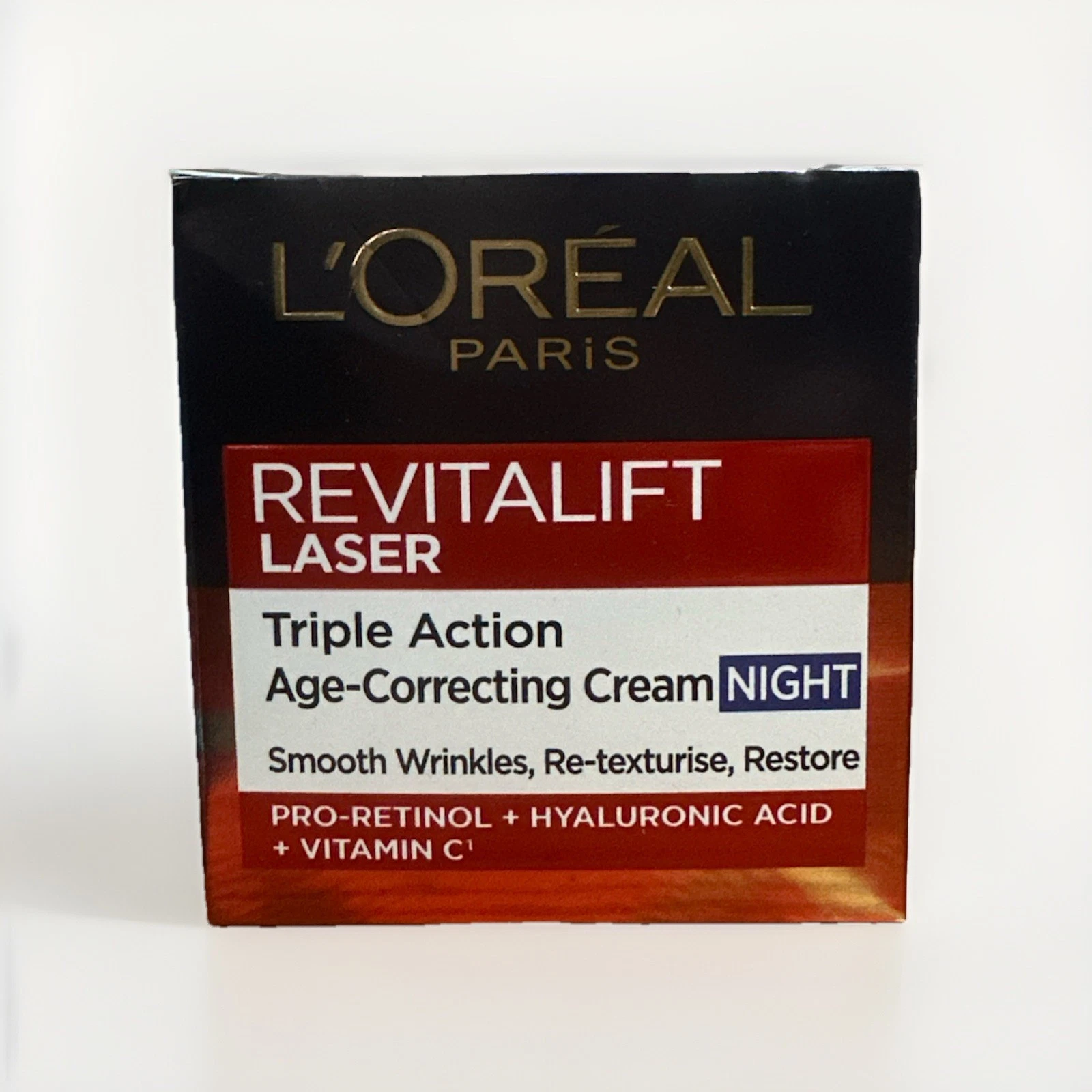 Loreal REVITALIFT LASER anti-aging Night cream, Age 40+ 50ml 100% Genuine
Opens in a new window or t