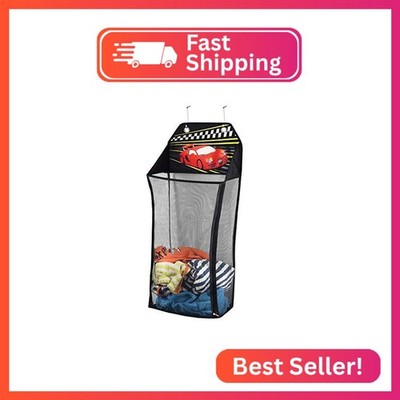 Store&Score Over The Door Hanging Kids Fun LED Race Car Light-Up Collapsible Mes