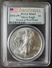 2014 (W) $1 American Silver Eagle Dollar PCGS MS69