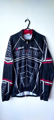 MOA PBK Team Radtrikot Oberteil schwarz/weiß/rot Continental Größe Large L