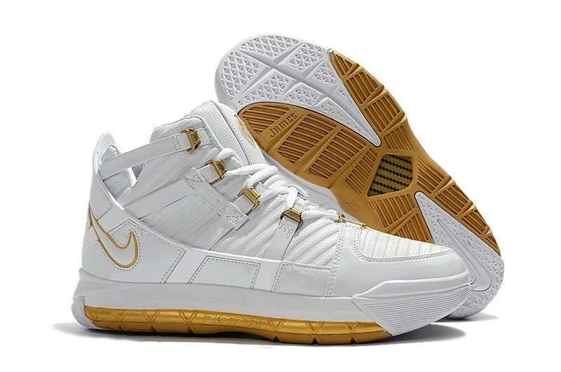 James Nike Zoom 3 White &amp; Gold West Coast Edition in Men&#039;s Size 10.5 | eBay