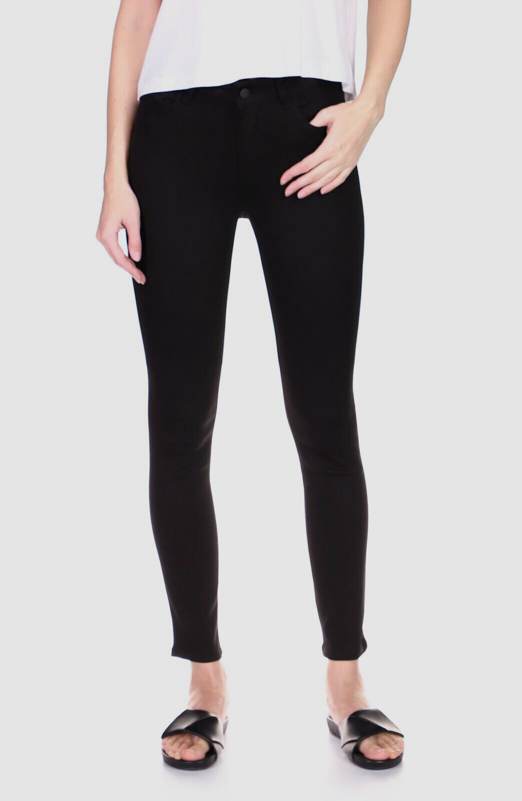 Department store $208 DL1961 Women Black National uniform free shipping Florence Denim Instasculpt Skinny Jeans