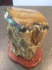 Suiseki Bonsai  Zen Stein auf Holzst&auml;nder Japan 2,9 kg 18 cm