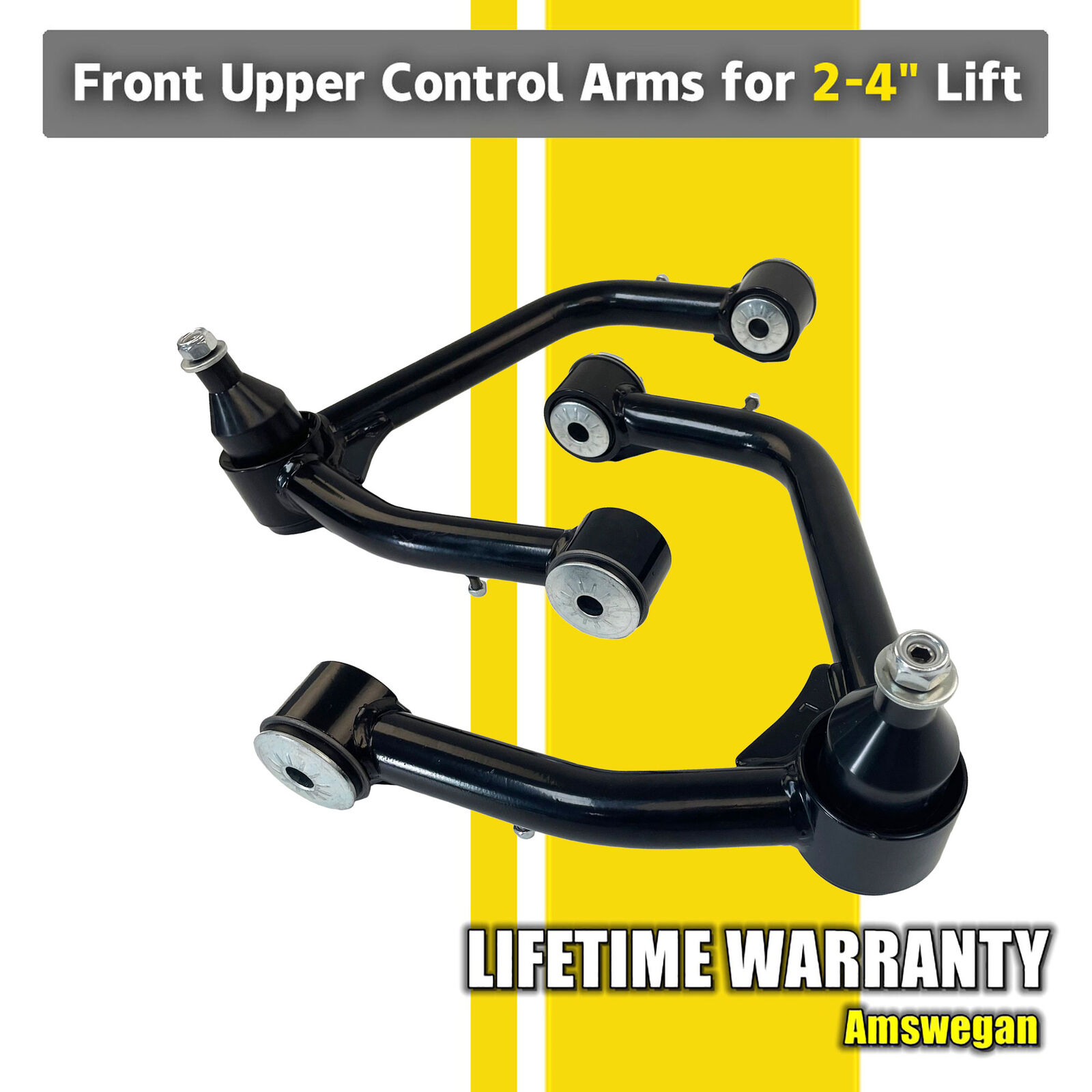 Pair Front Upper Control Arm Kit for 2-4