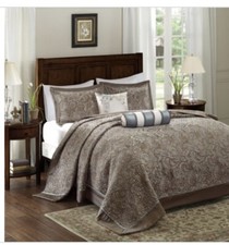 Madison Park 5 Pcs Bedspread Set King Size Jacquard Audrey