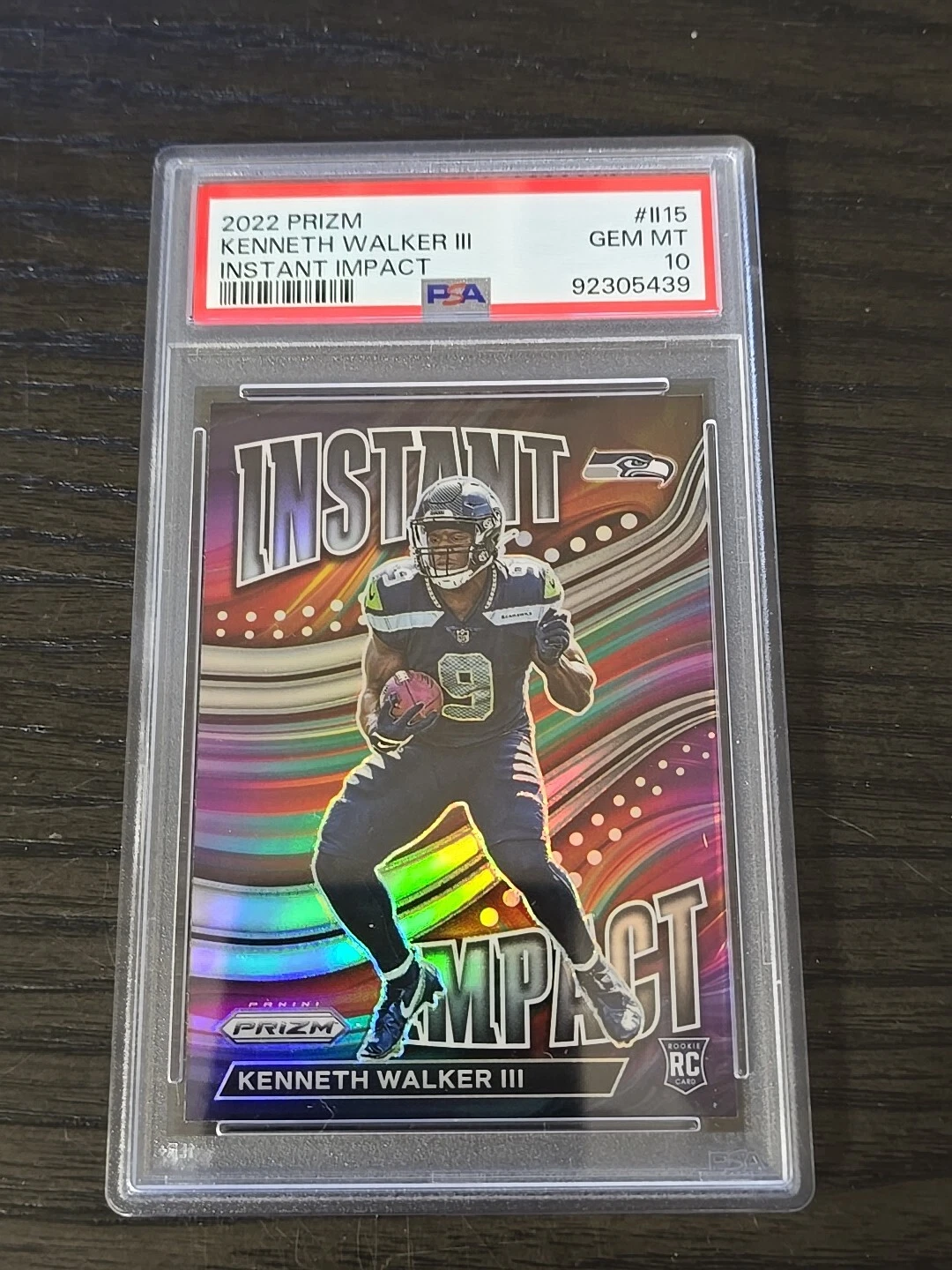 Kenneth Walker III Panini Prizm Instant Impact #II15 Base