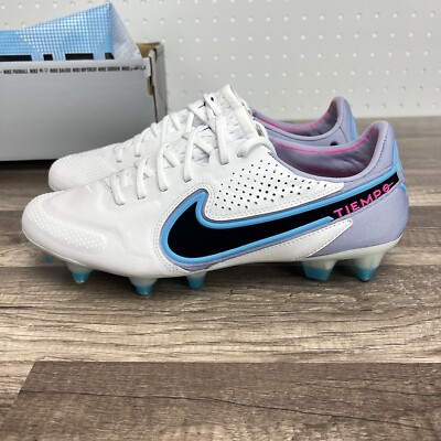 Nike Tiempo Legend 9 Elite SG-PRO AC White Blue Soccer Cleats