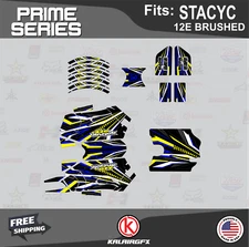 Graphics Kit for  STACYC 12E Brushed Electric Bike Prime-yellow